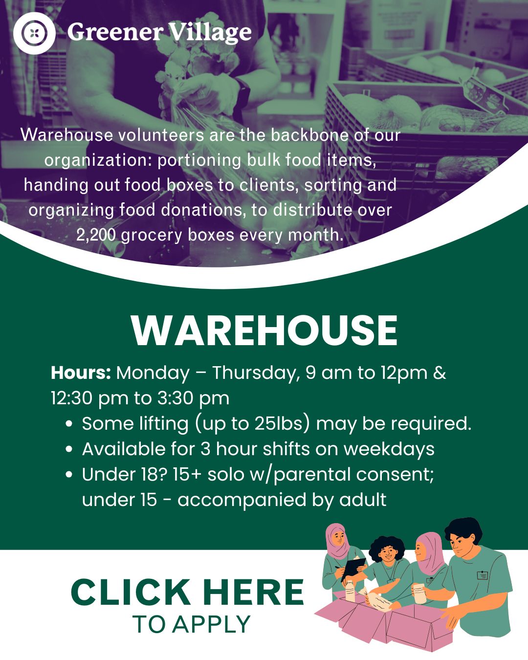 Volunteer – Warehouse (ind)